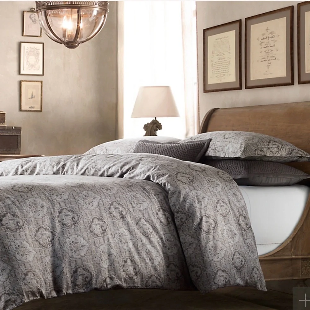 Restoration Hardware Italian Byzantine Fresco Sateen European Pillow Shams
